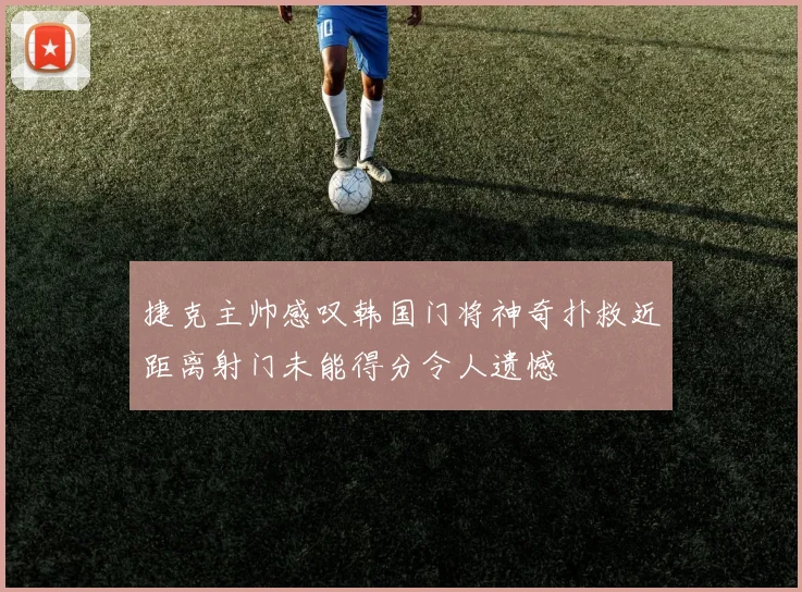 捷克主帅感叹韩国门将神奇扑救近距离射门未能得分令人遗憾